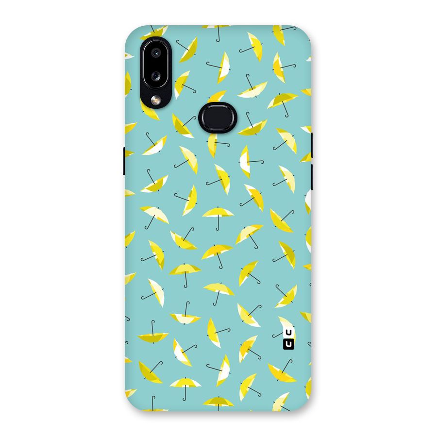 Yellow Umbrella Pattern Back Case for Galaxy A10s
