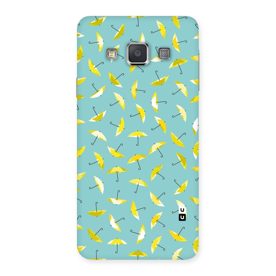 Yellow Umbrella Pattern Back Case for Galaxy A3