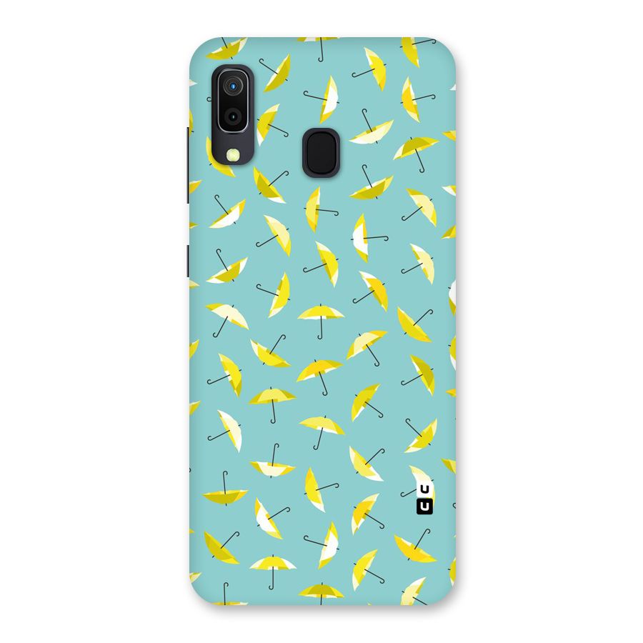 Yellow Umbrella Pattern Back Case for Galaxy A30