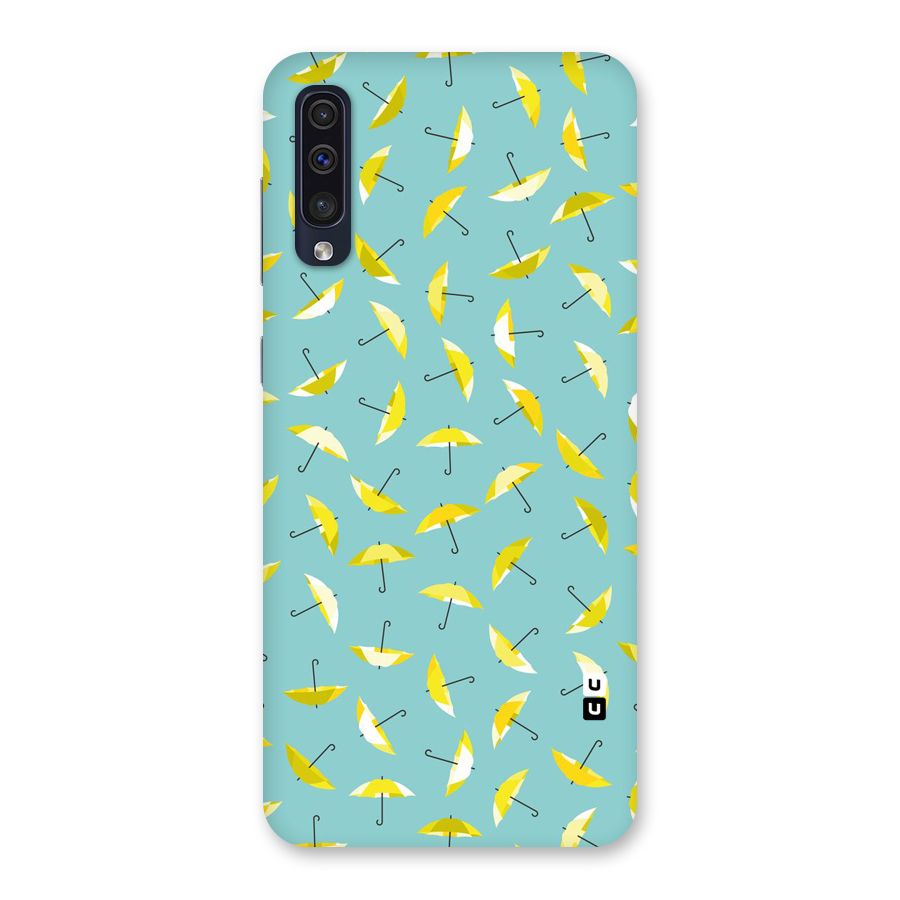 Yellow Umbrella Pattern Back Case for Galaxy A50s