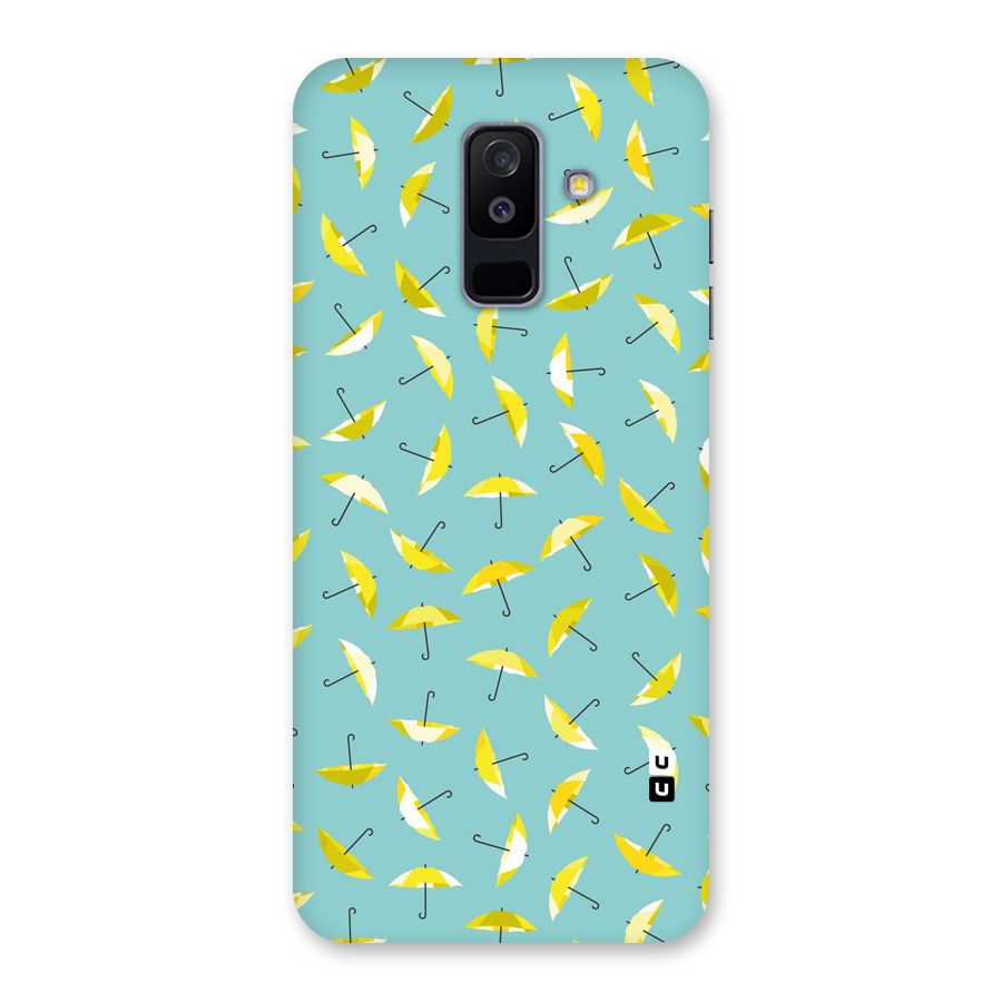 Yellow Umbrella Pattern Back Case for Galaxy A6 Plus