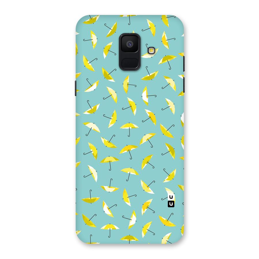 Yellow Umbrella Pattern Back Case for Galaxy A6 (2018)