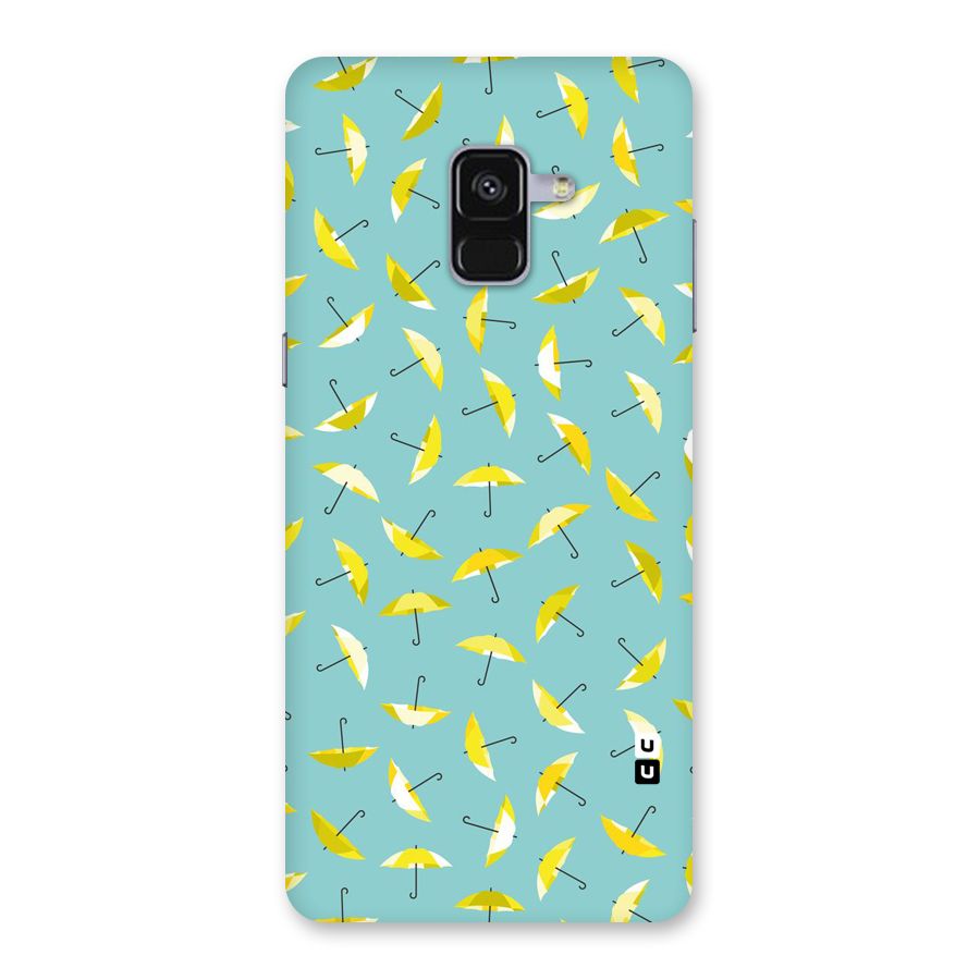 Yellow Umbrella Pattern Back Case for Galaxy A8 Plus