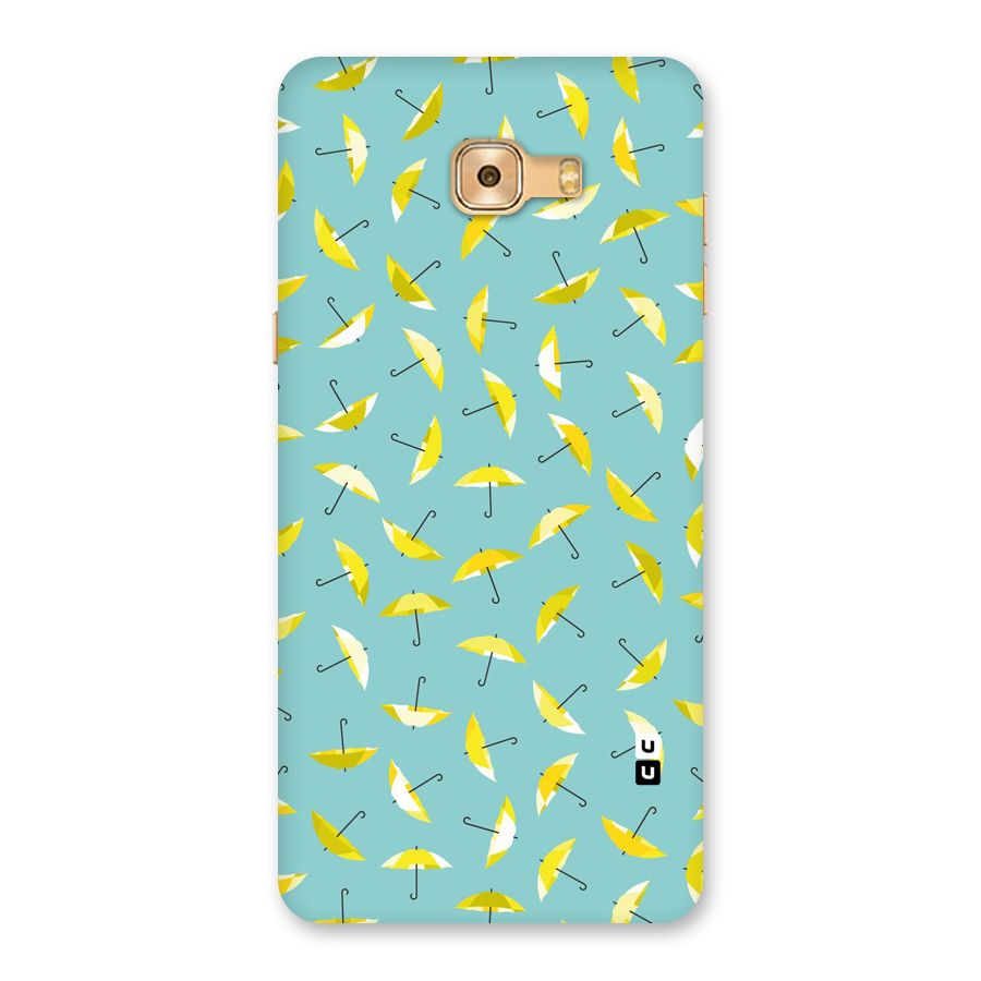 Yellow Umbrella Pattern Back Case for Galaxy C9 Pro