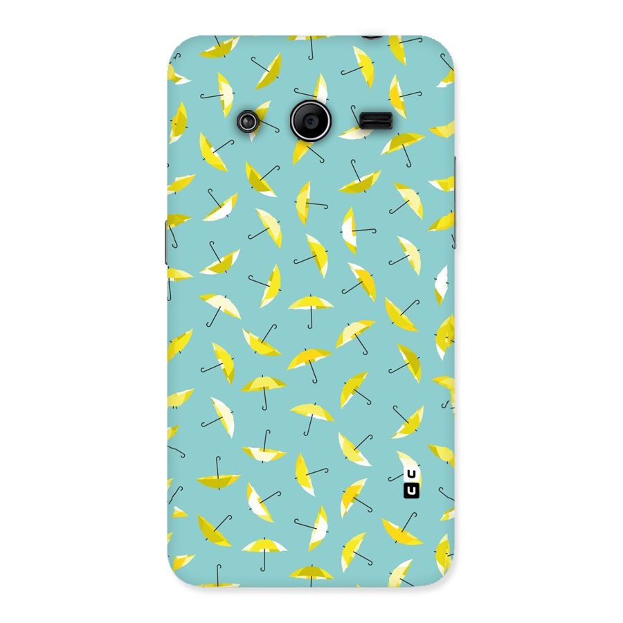 Yellow Umbrella Pattern Back Case for Galaxy Core 2