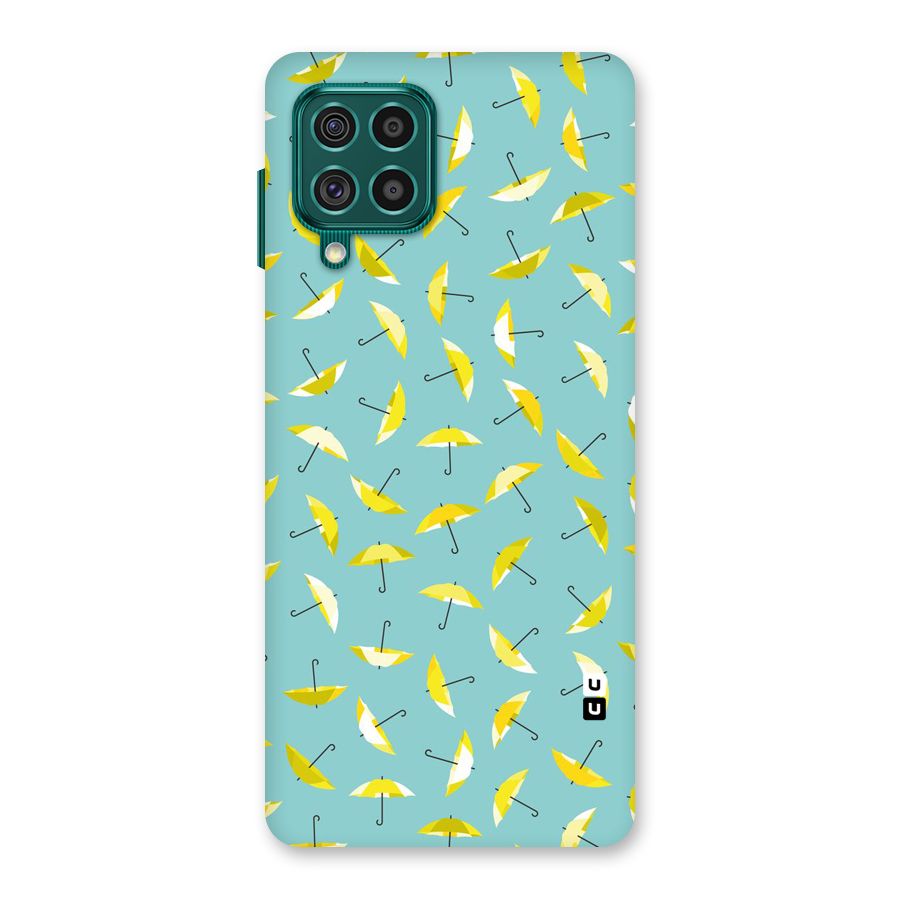 Yellow Umbrella Pattern Back Case for Galaxy F62