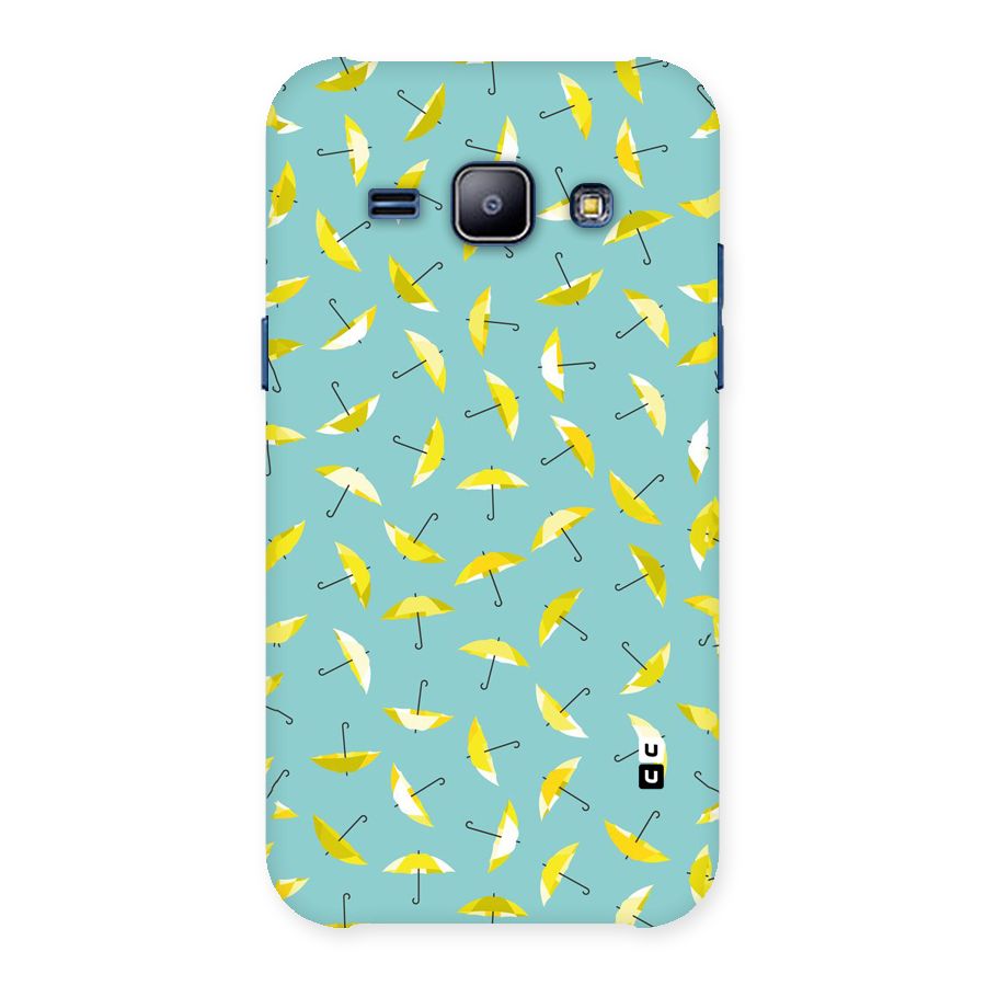 Yellow Umbrella Pattern Back Case for Galaxy J1