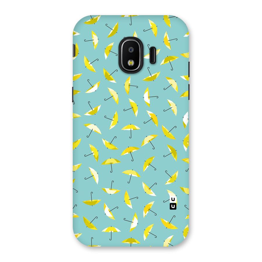 Yellow Umbrella Pattern Back Case for Galaxy J2 Pro 2018