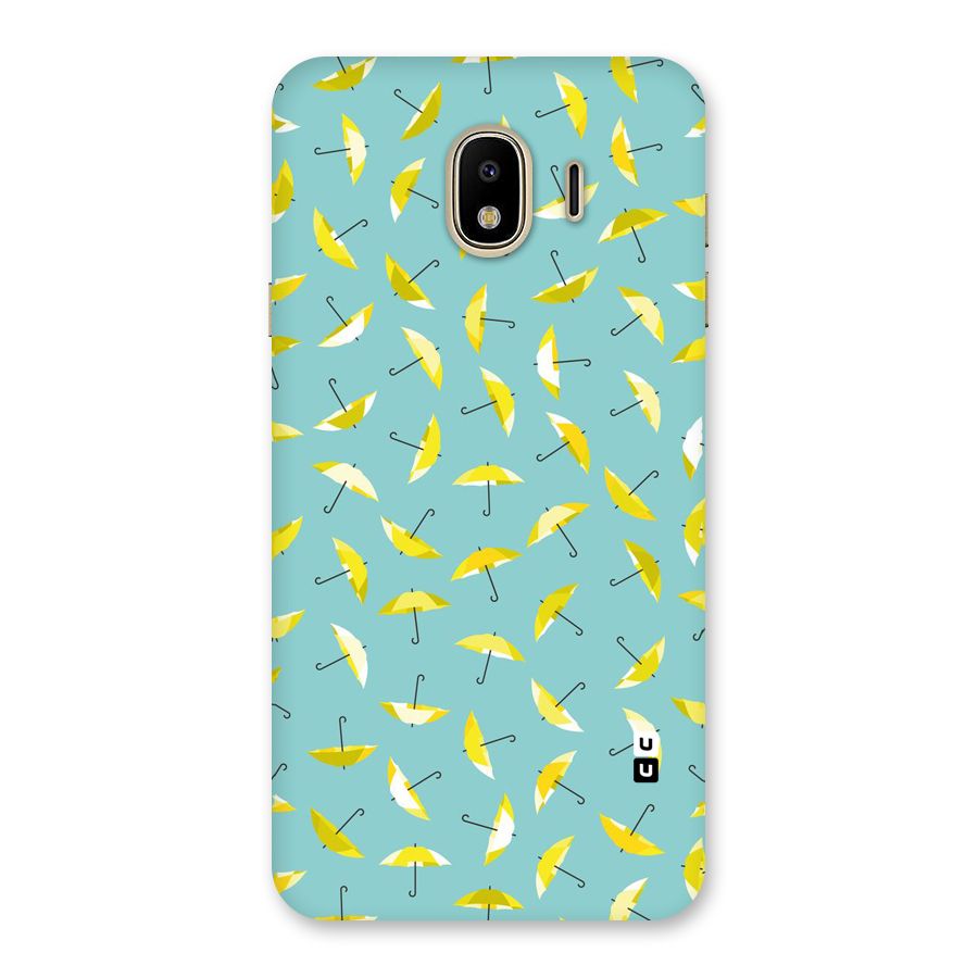 Yellow Umbrella Pattern Back Case for Galaxy J4