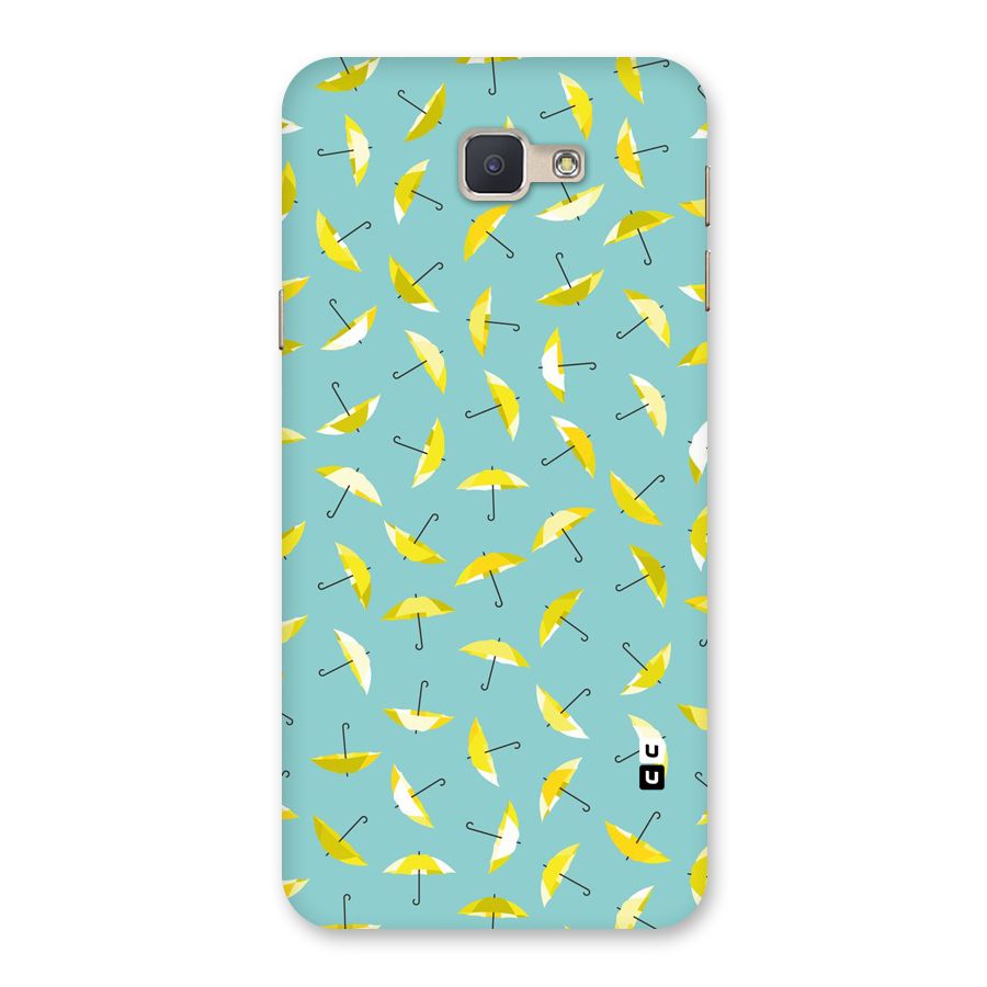 Yellow Umbrella Pattern Back Case for Galaxy J5 Prime