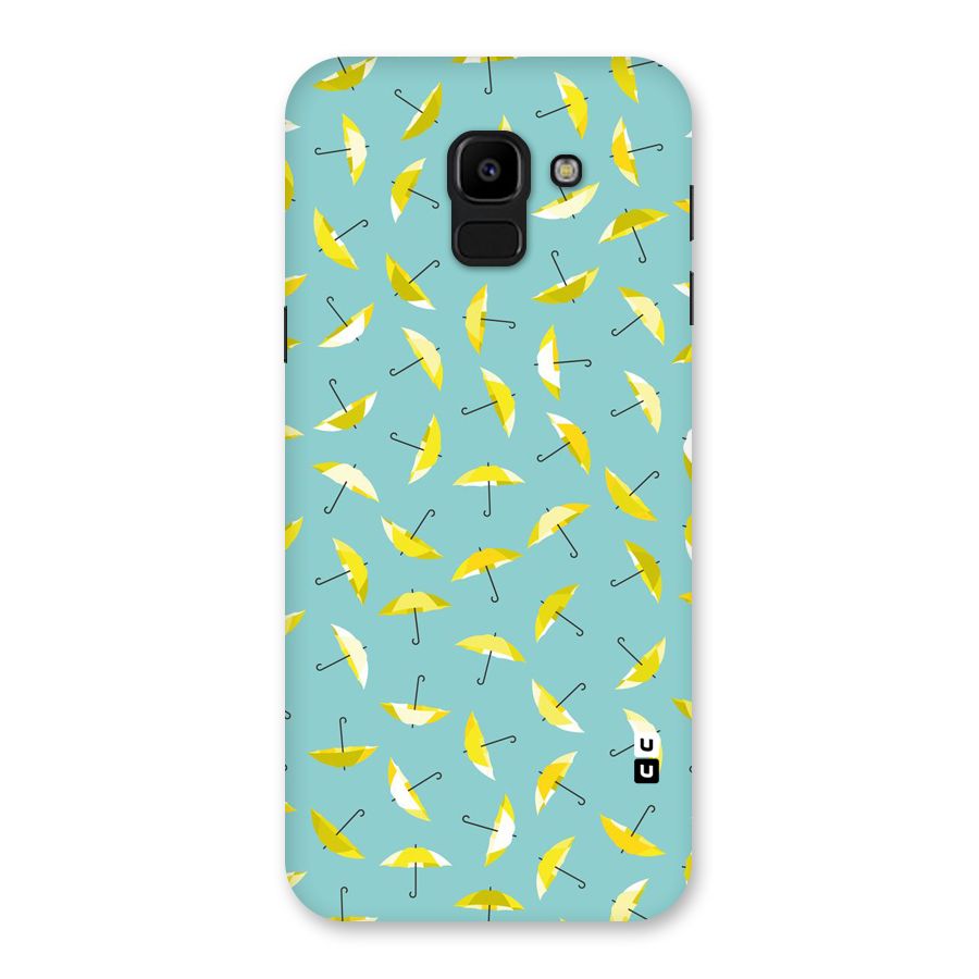 Yellow Umbrella Pattern Back Case for Galaxy J6