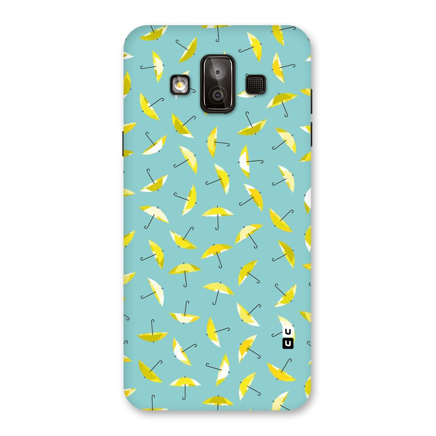 Yellow Umbrella Pattern Back Case for Galaxy J7 Duo