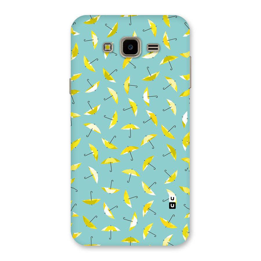 Yellow Umbrella Pattern Back Case for Galaxy J7 Nxt