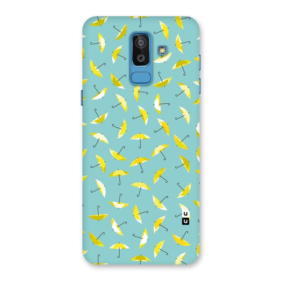 Yellow Umbrella Pattern Back Case for Galaxy J8