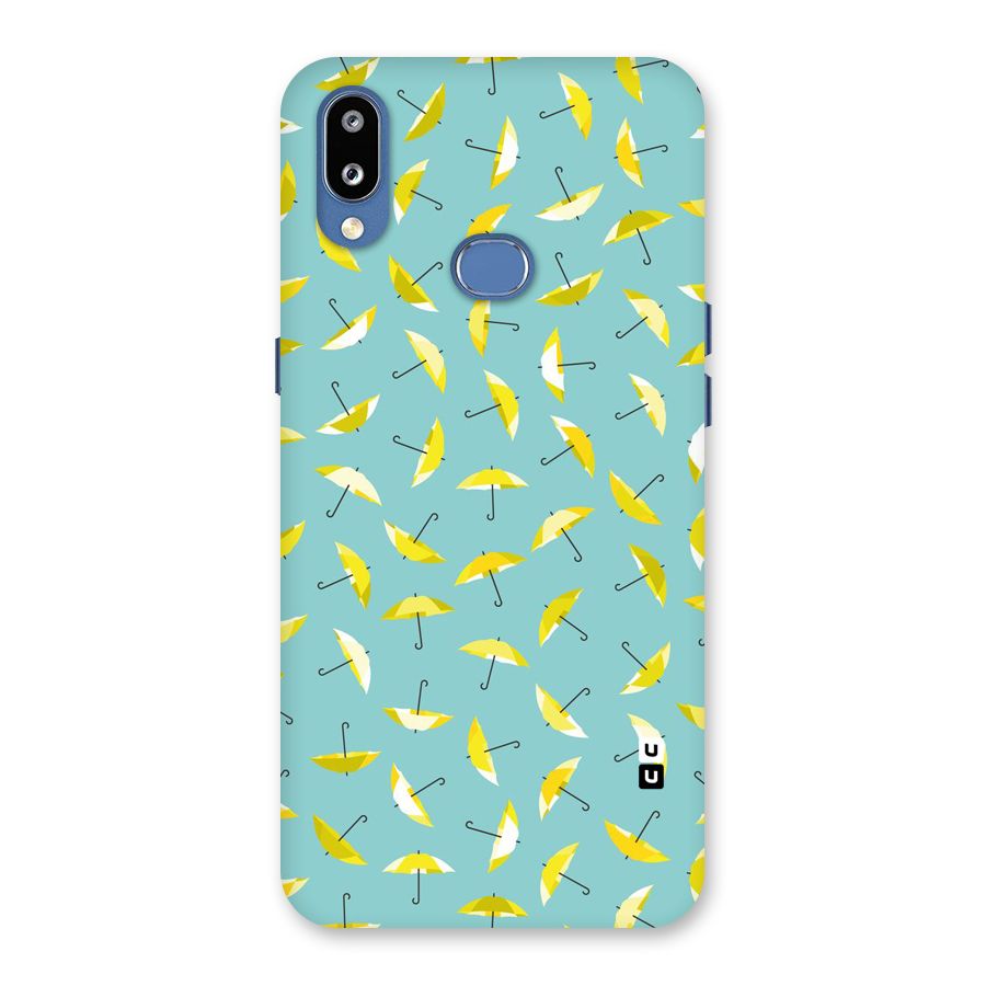 Yellow Umbrella Pattern Back Case for Galaxy M01s
