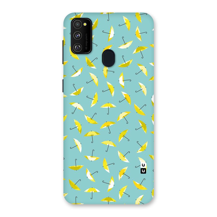 Yellow Umbrella Pattern Back Case for Galaxy M30s