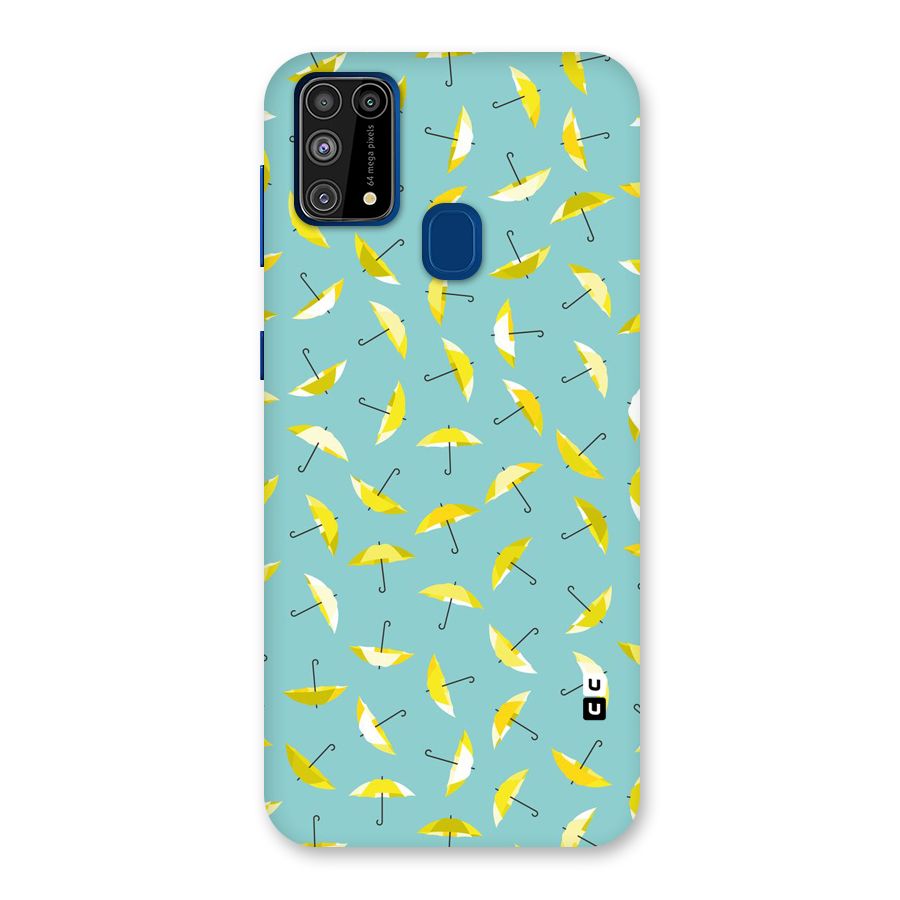 Yellow Umbrella Pattern Back Case for Galaxy M31