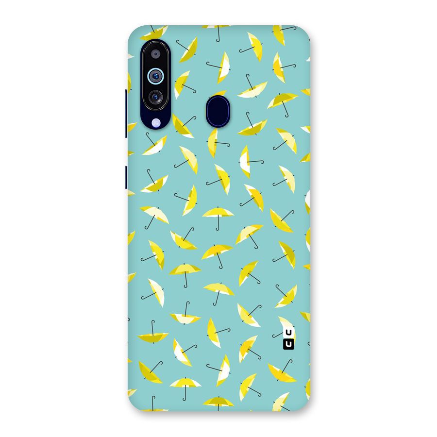 Yellow Umbrella Pattern Back Case for Galaxy M40