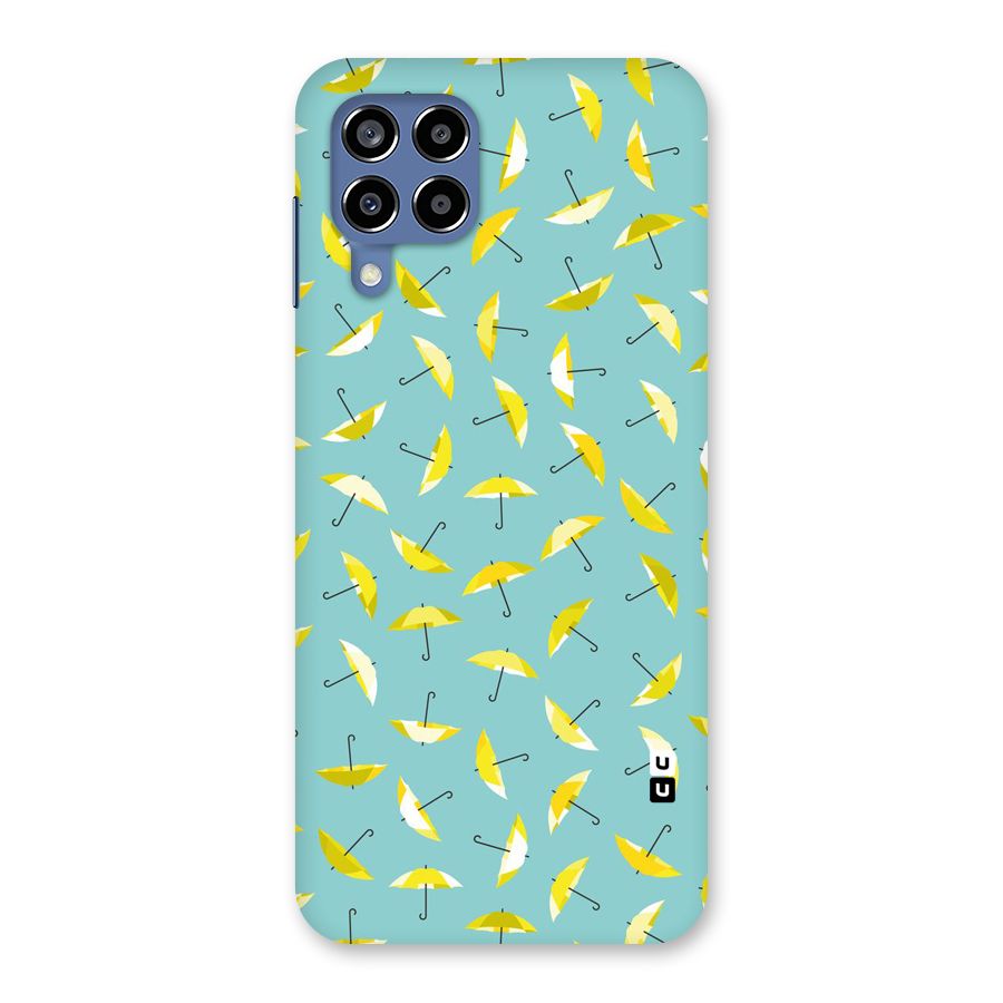 Yellow Umbrella Pattern Back Case for Galaxy M53 5G