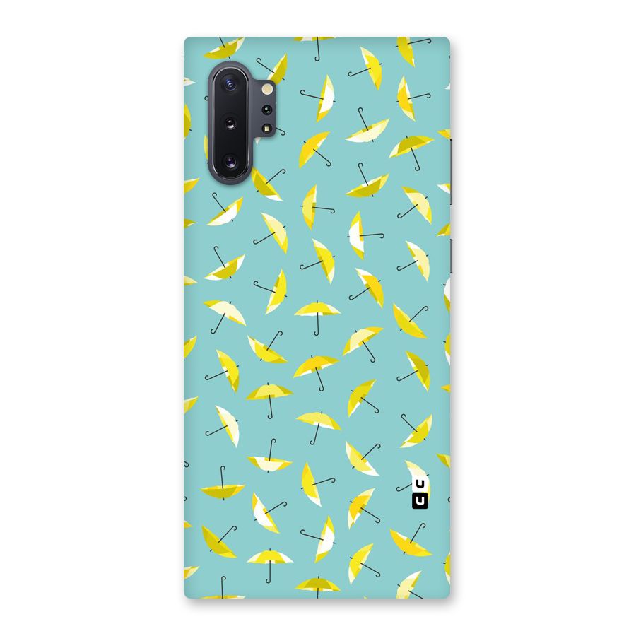 Yellow Umbrella Pattern Back Case for Galaxy Note 10 Plus