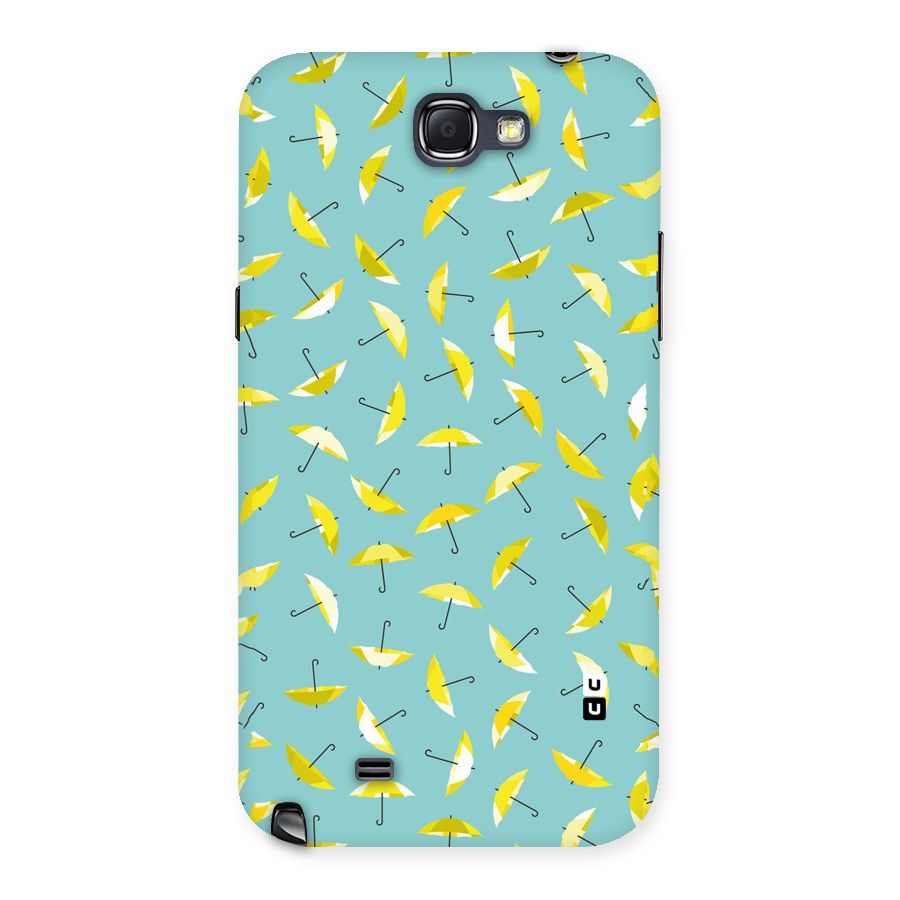 Yellow Umbrella Pattern Back Case for Galaxy Note 2