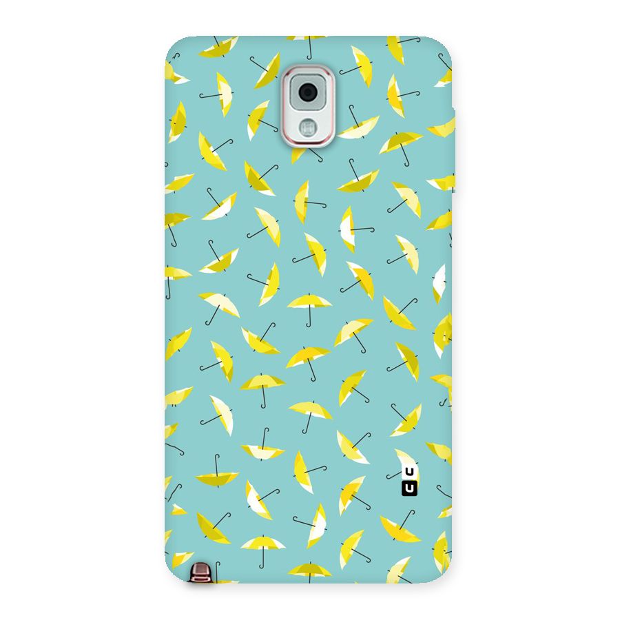 Yellow Umbrella Pattern Back Case for Galaxy Note 3