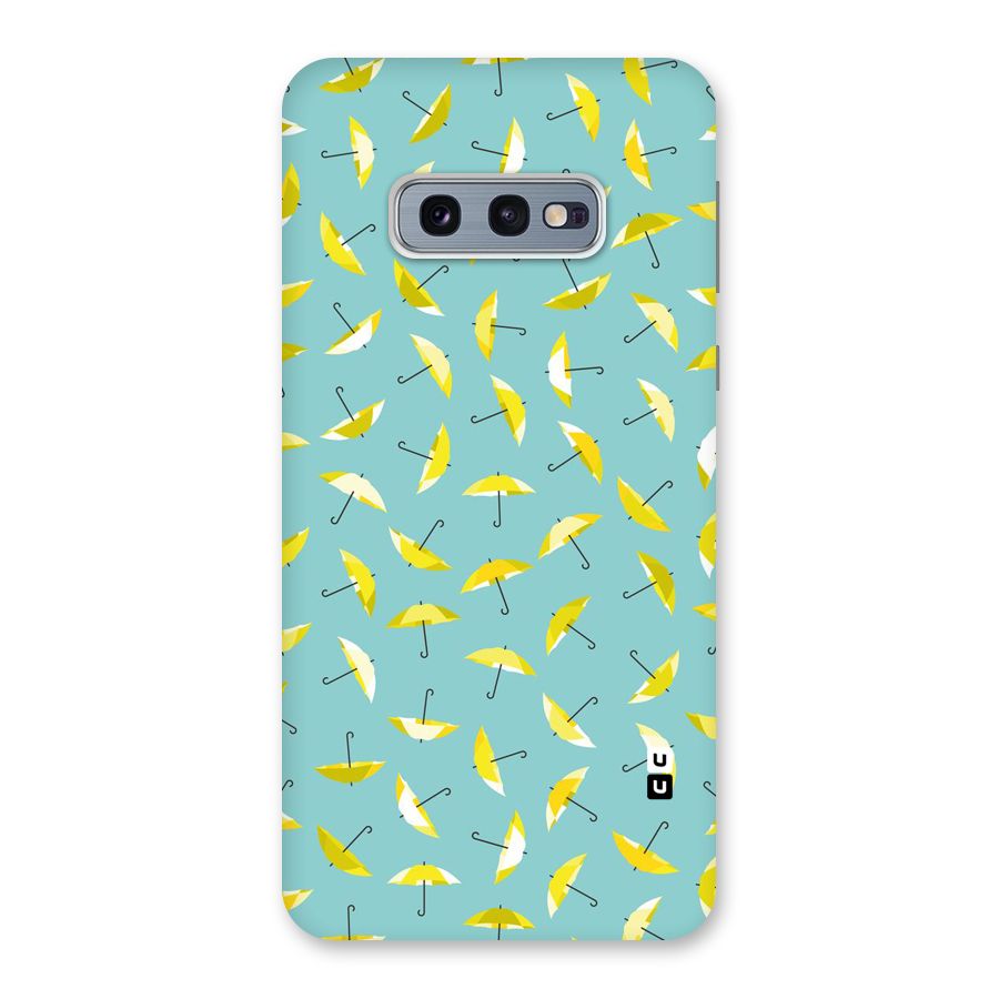 Yellow Umbrella Pattern Back Case for Galaxy S10e