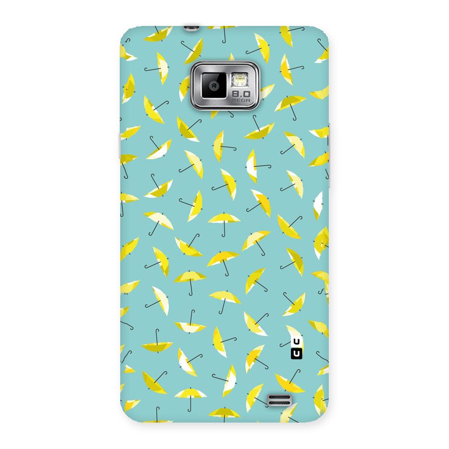 Yellow Umbrella Pattern Back Case for Galaxy S2