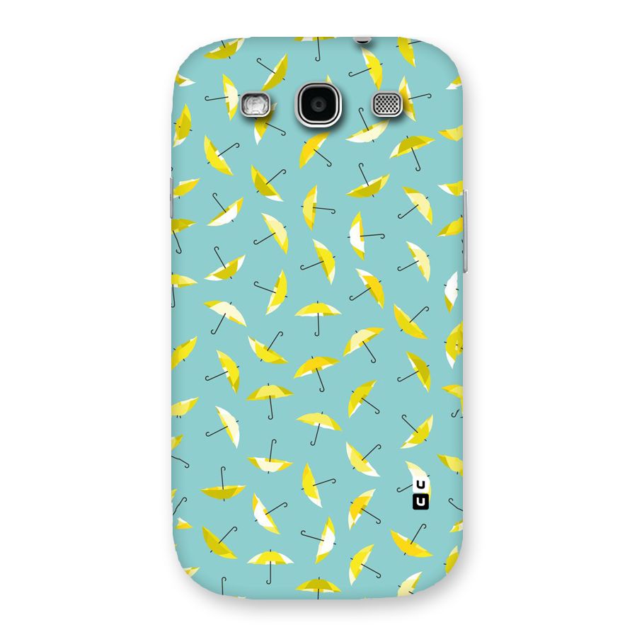 Yellow Umbrella Pattern Back Case for Galaxy S3