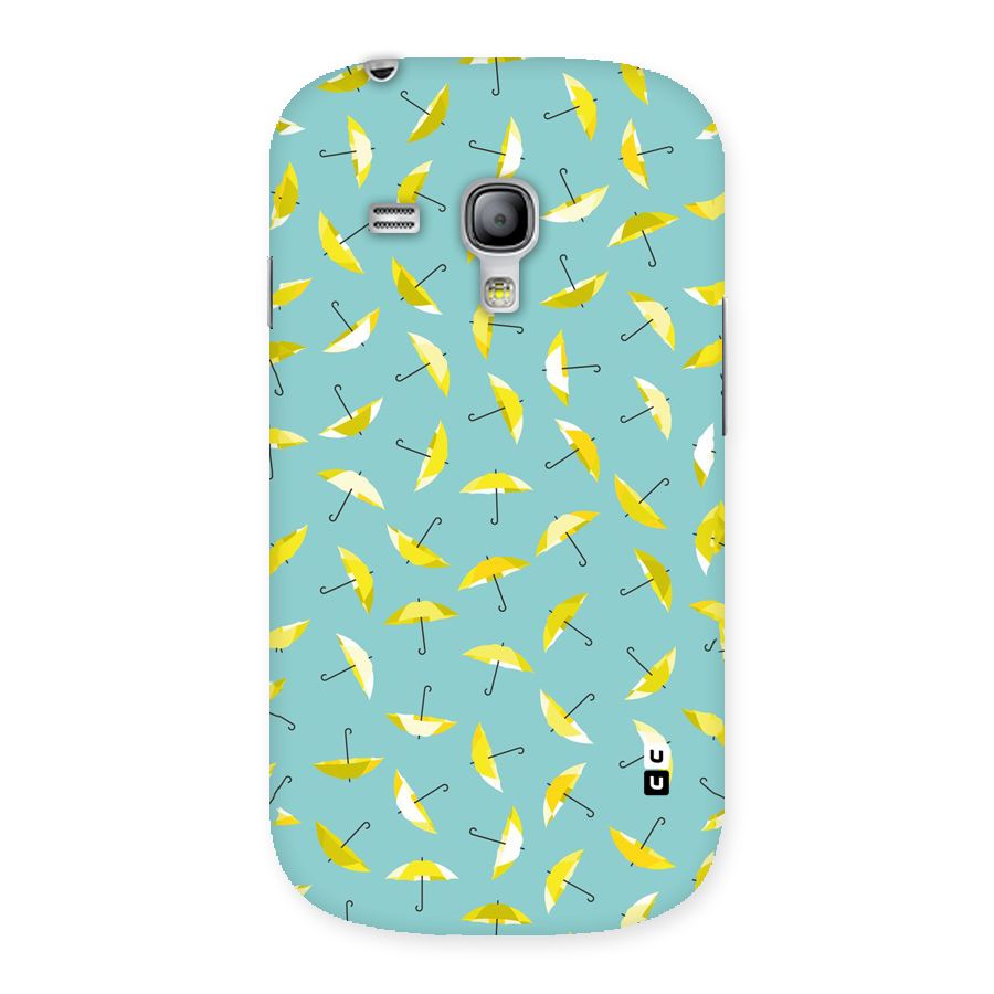 Yellow Umbrella Pattern Back Case for Galaxy S3 Mini