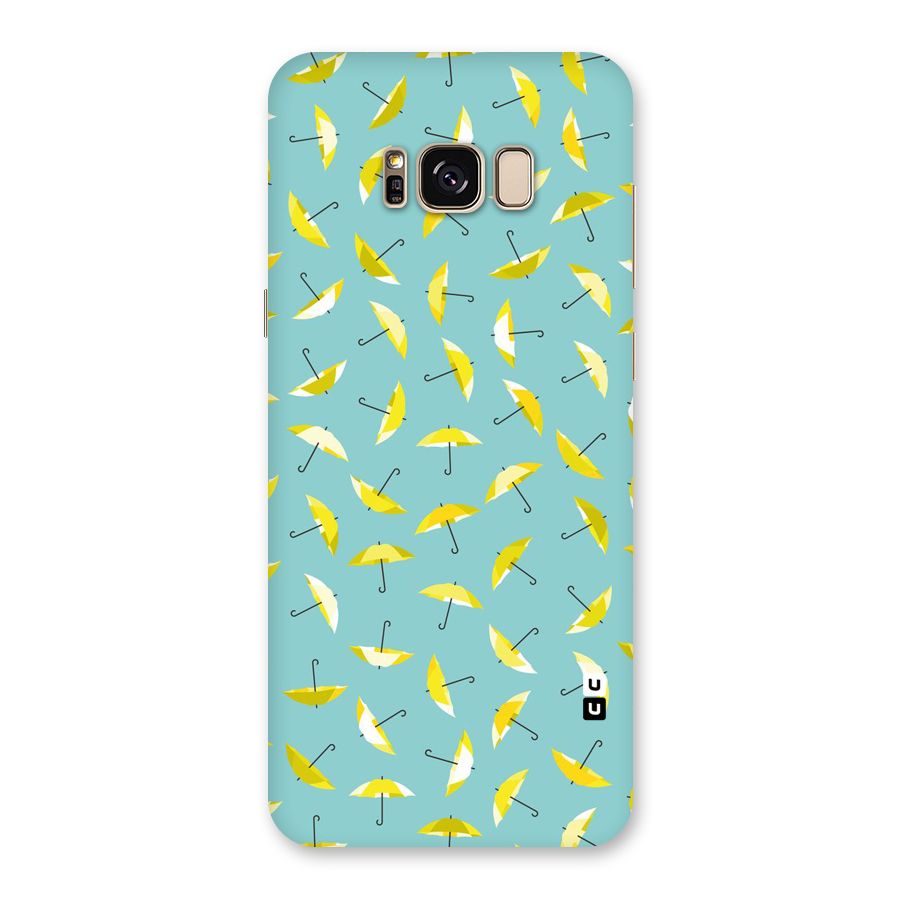 Yellow Umbrella Pattern Back Case for Galaxy S8 Plus