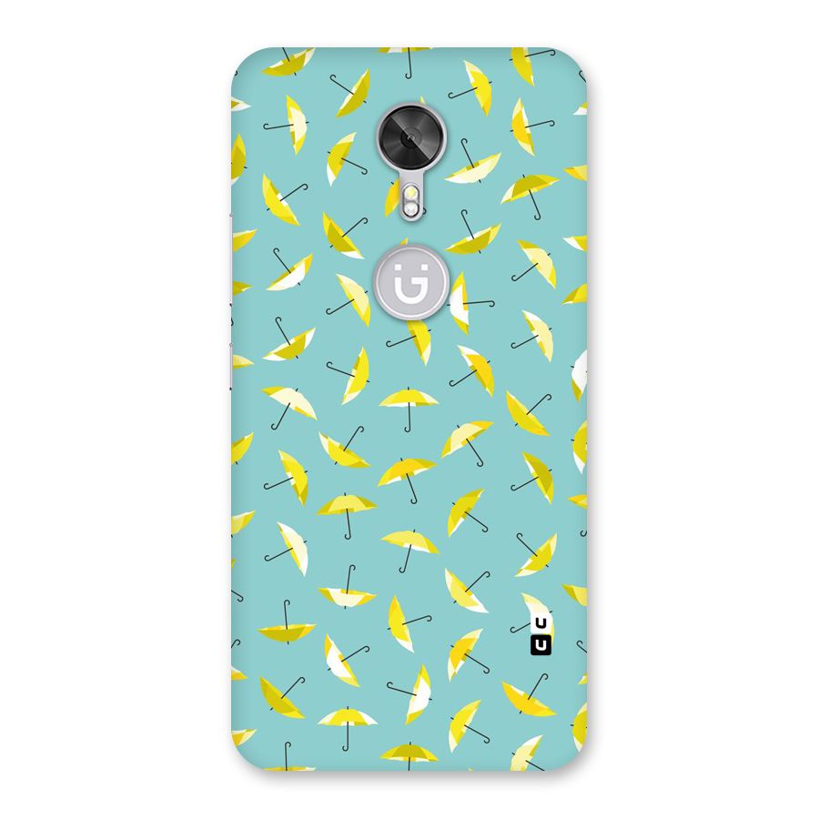Yellow Umbrella Pattern Back Case for Gionee A1