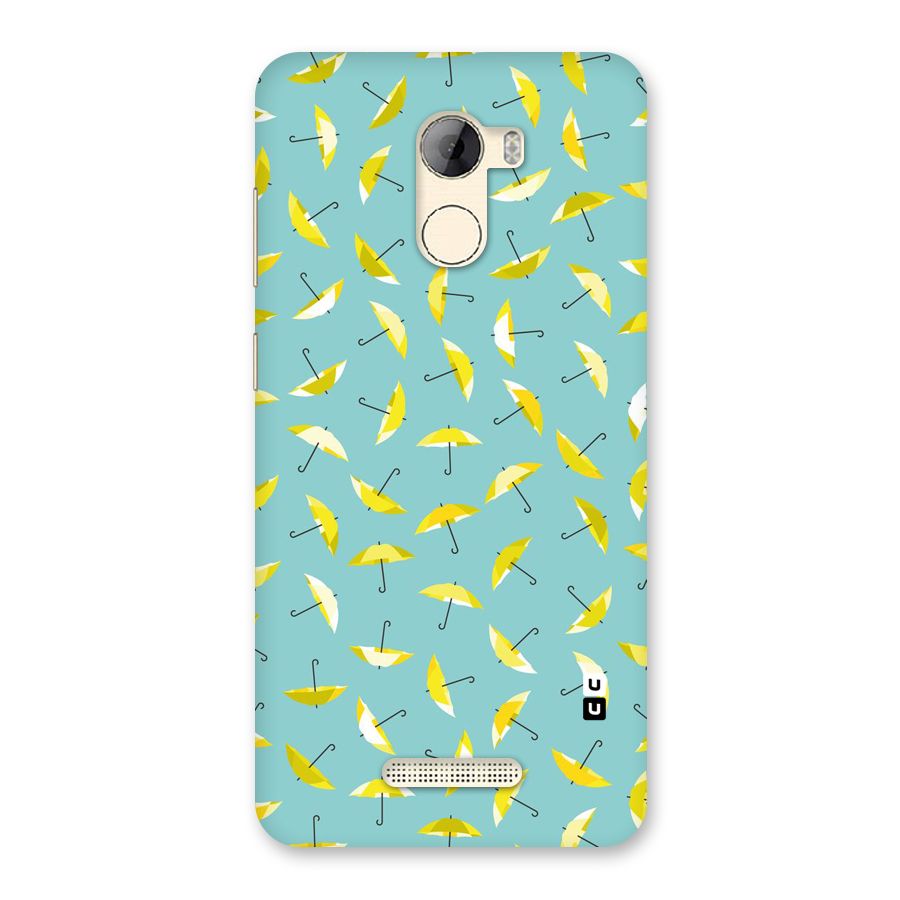 Yellow Umbrella Pattern Back Case for Gionee A1 LIte