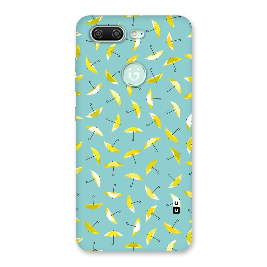 Yellow Umbrella Pattern Back Case for Gionee S10