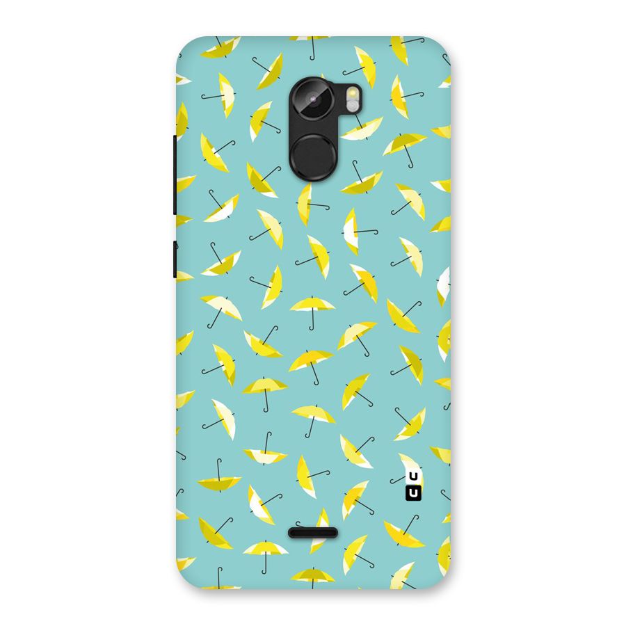 Yellow Umbrella Pattern Back Case for Gionee X1