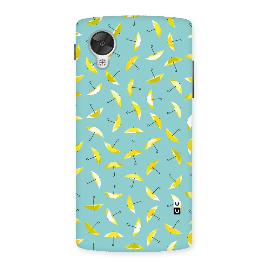 Yellow Umbrella Pattern Back Case for Google Nexsus 5