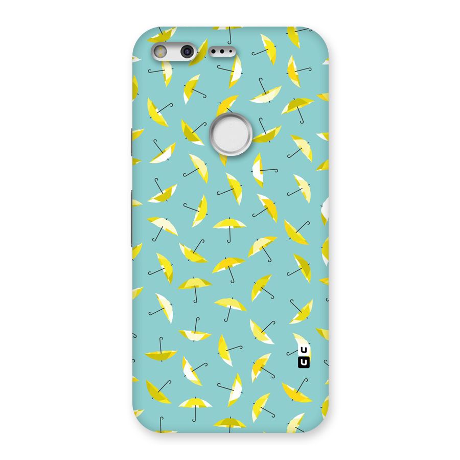 Yellow Umbrella Pattern Back Case for Google Pixel