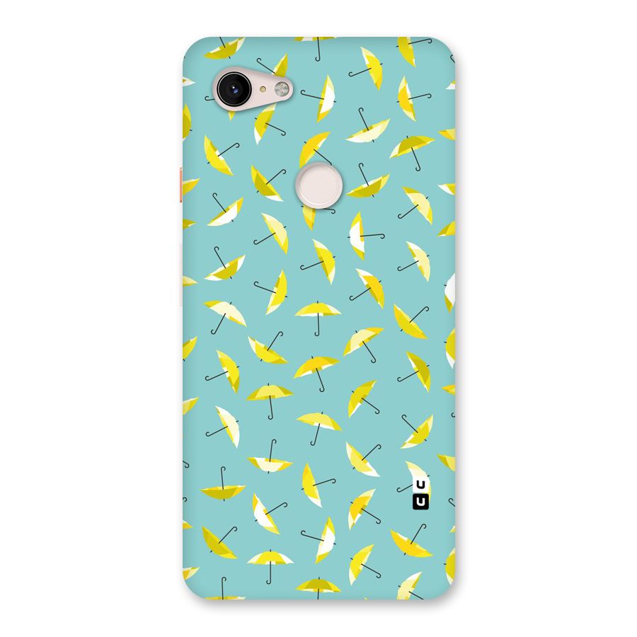 Yellow Umbrella Pattern Back Case for Google Pixel 3 XL