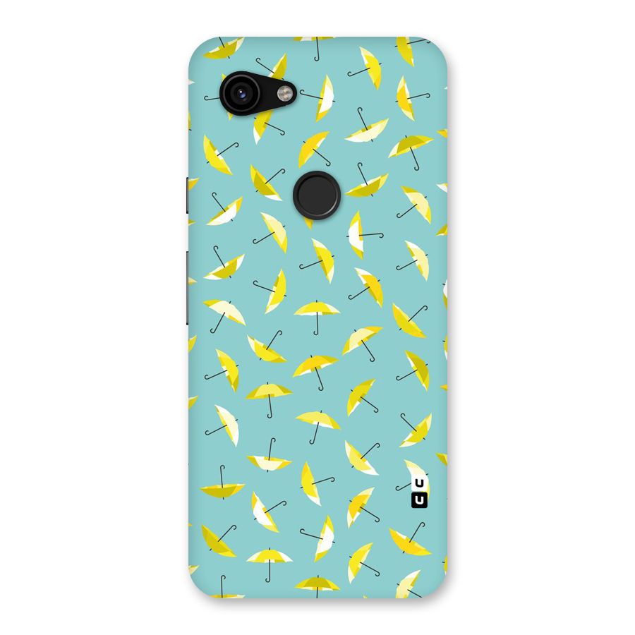 Yellow Umbrella Pattern Back Case for Google Pixel 3a