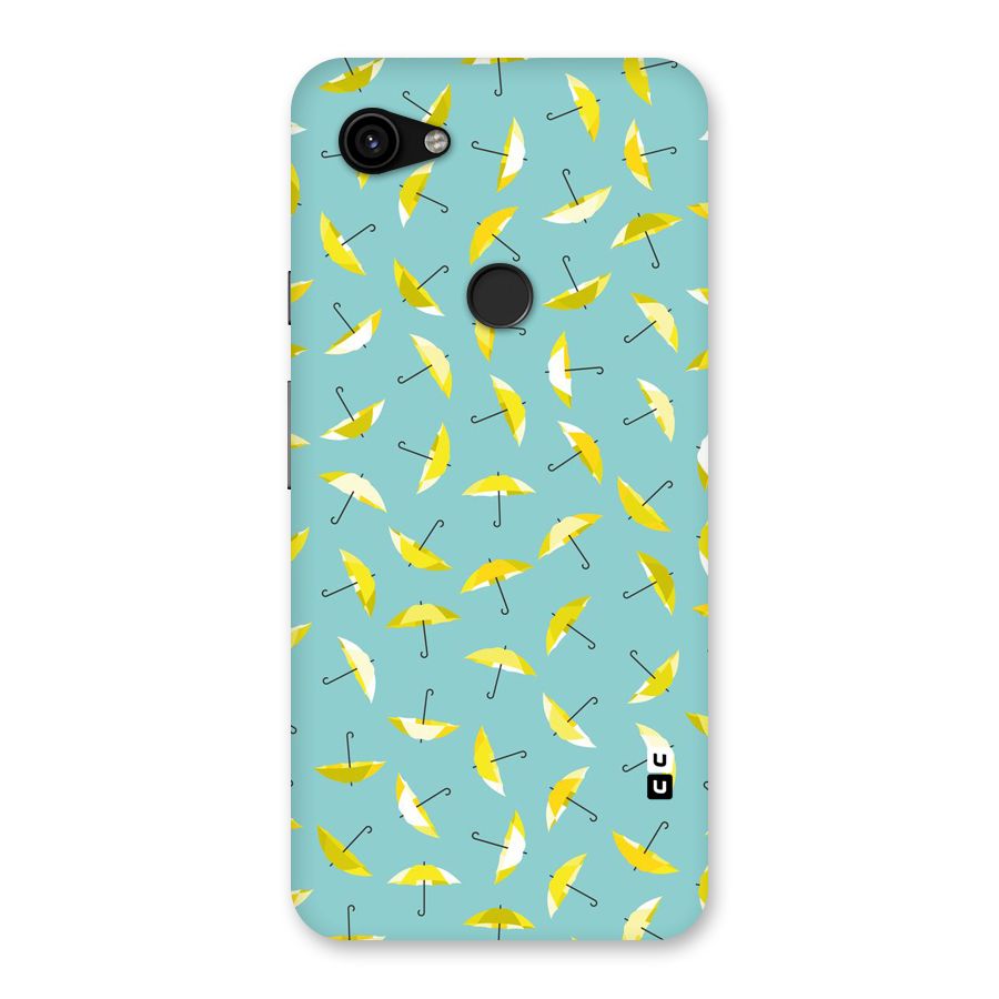 Yellow Umbrella Pattern Back Case for Google Pixel 3a XL