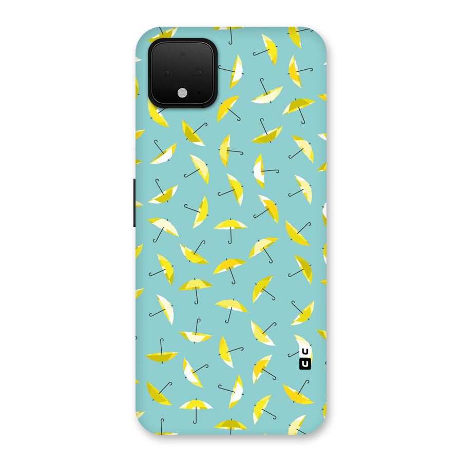 Yellow Umbrella Pattern Back Case for Google Pixel 4 XL