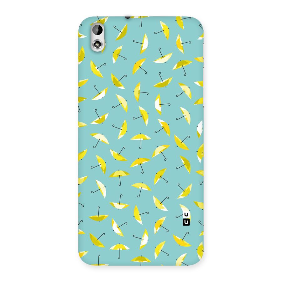Yellow Umbrella Pattern Back Case for HTC Desire 816g