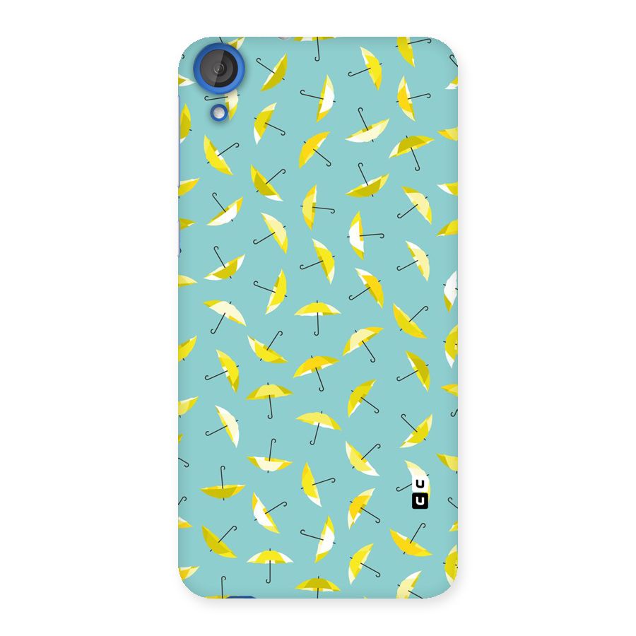 Yellow Umbrella Pattern Back Case for HTC Desire 820