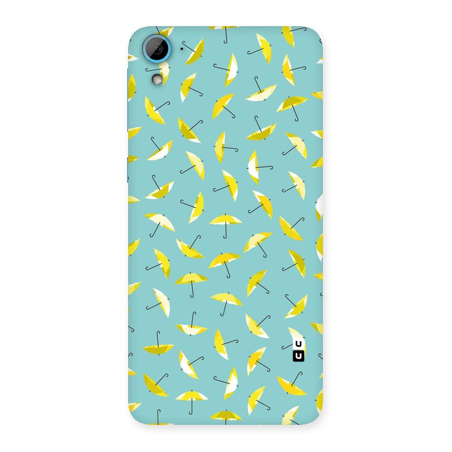 Yellow Umbrella Pattern Back Case for HTC Desire 826