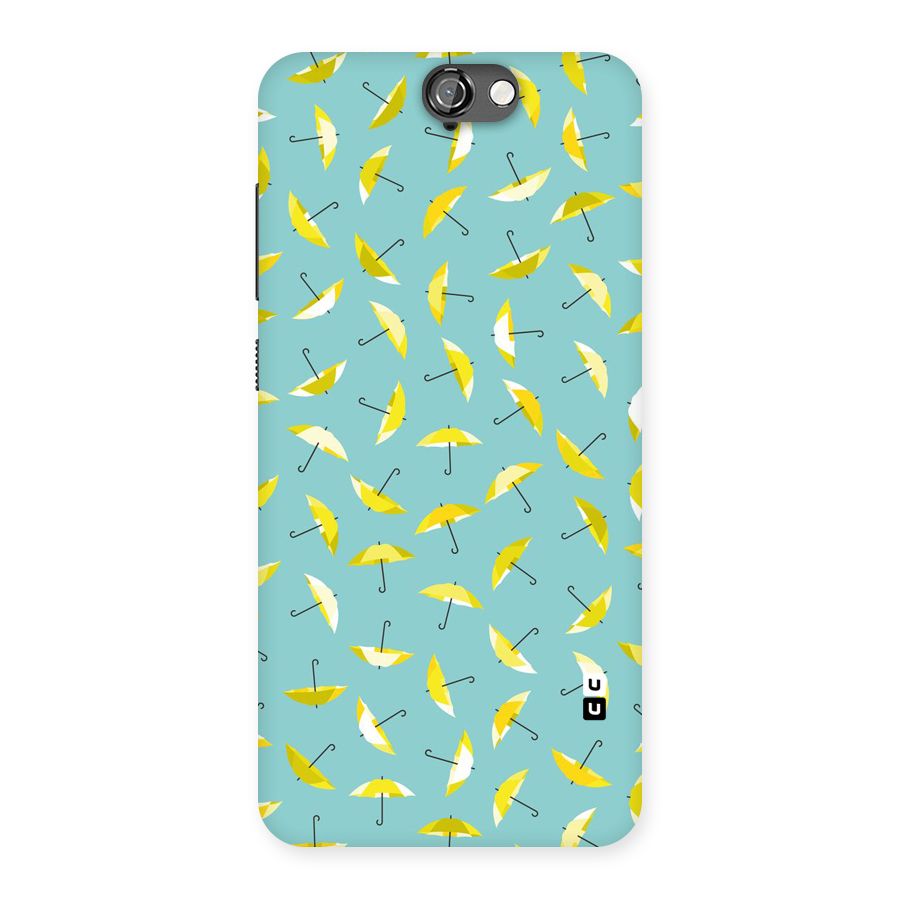 Yellow Umbrella Pattern Back Case for HTC One A9