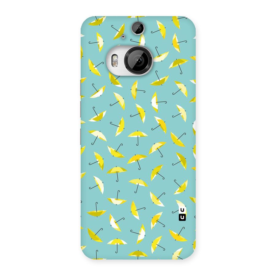 Yellow Umbrella Pattern Back Case for HTC One M9 Plus