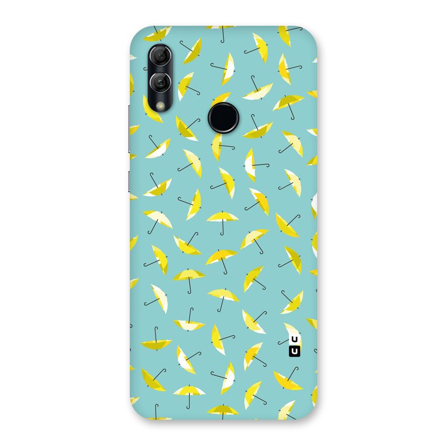 Yellow Umbrella Pattern Back Case for Honor 10 Lite