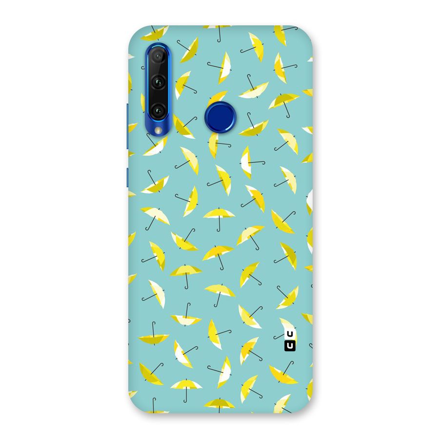 Yellow Umbrella Pattern Back Case for Honor 20i