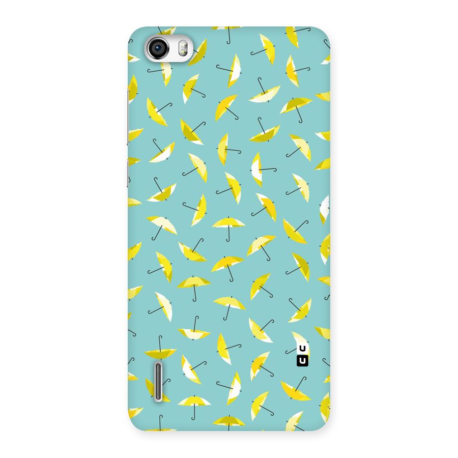 Yellow Umbrella Pattern Back Case for Honor 6