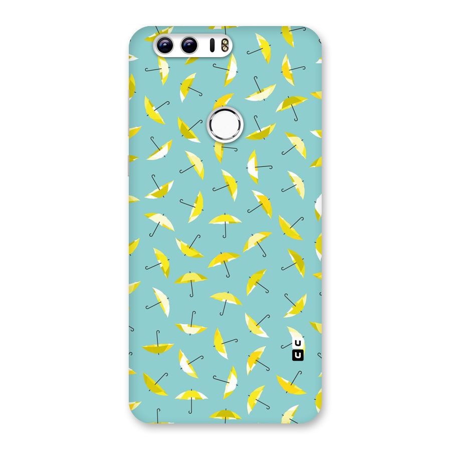 Yellow Umbrella Pattern Back Case for Honor 8
